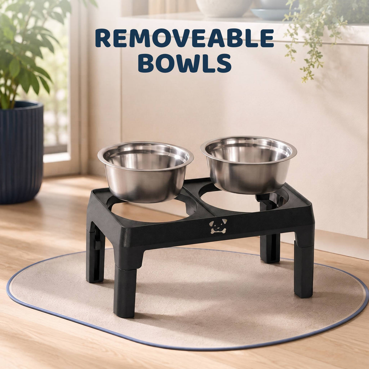 Adjustable Raised Dog Bowl Set