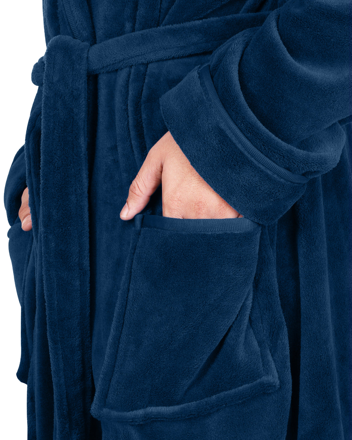 Men's Fleece Shawl Collar Bathrobe