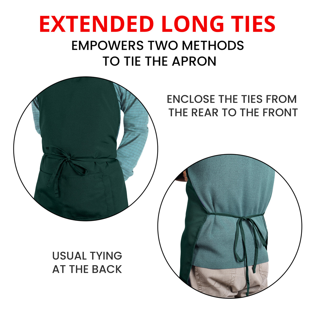 Water-Resistant Bib Apron with Pockets