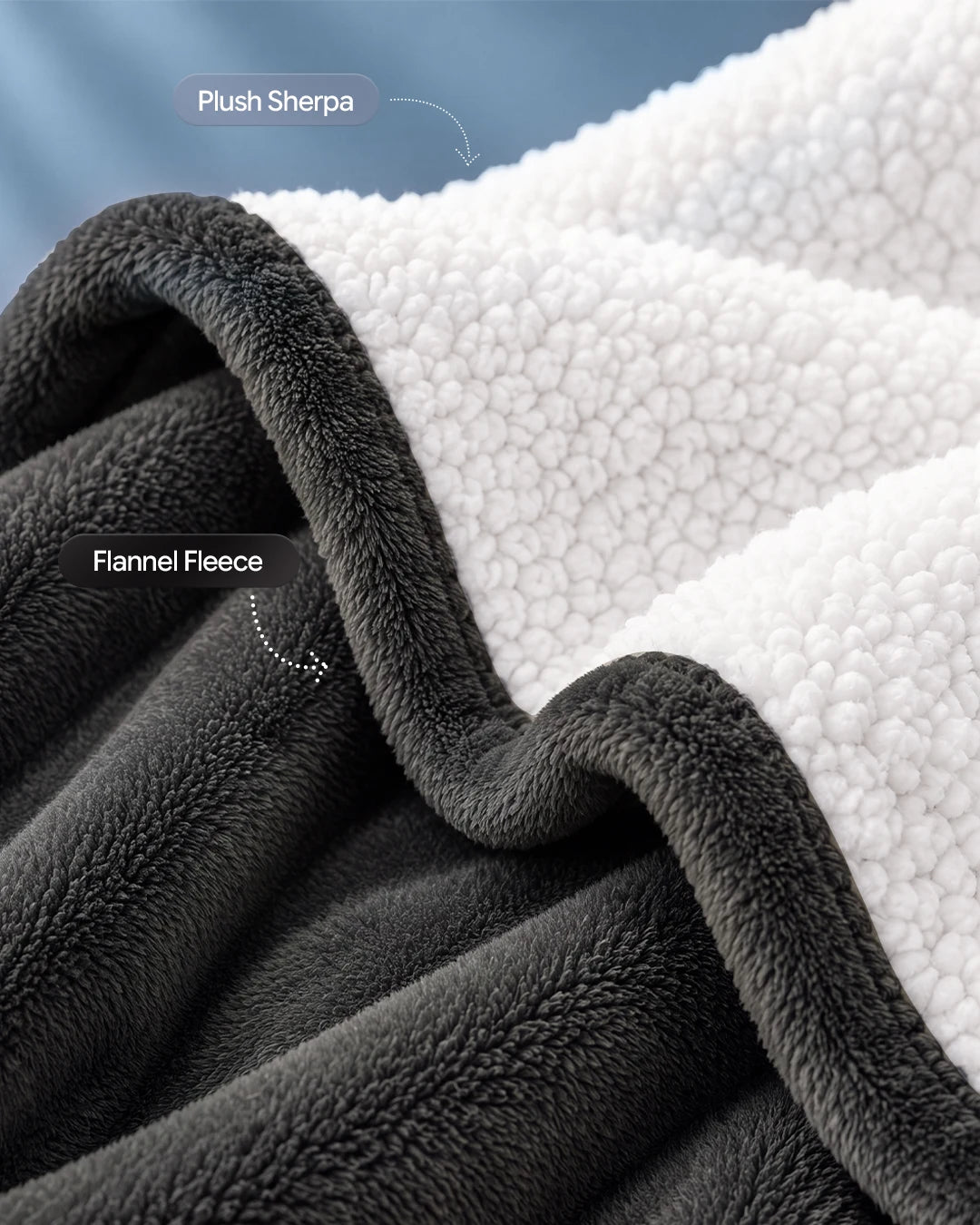 Reversible Teddy Sherpa Blanket