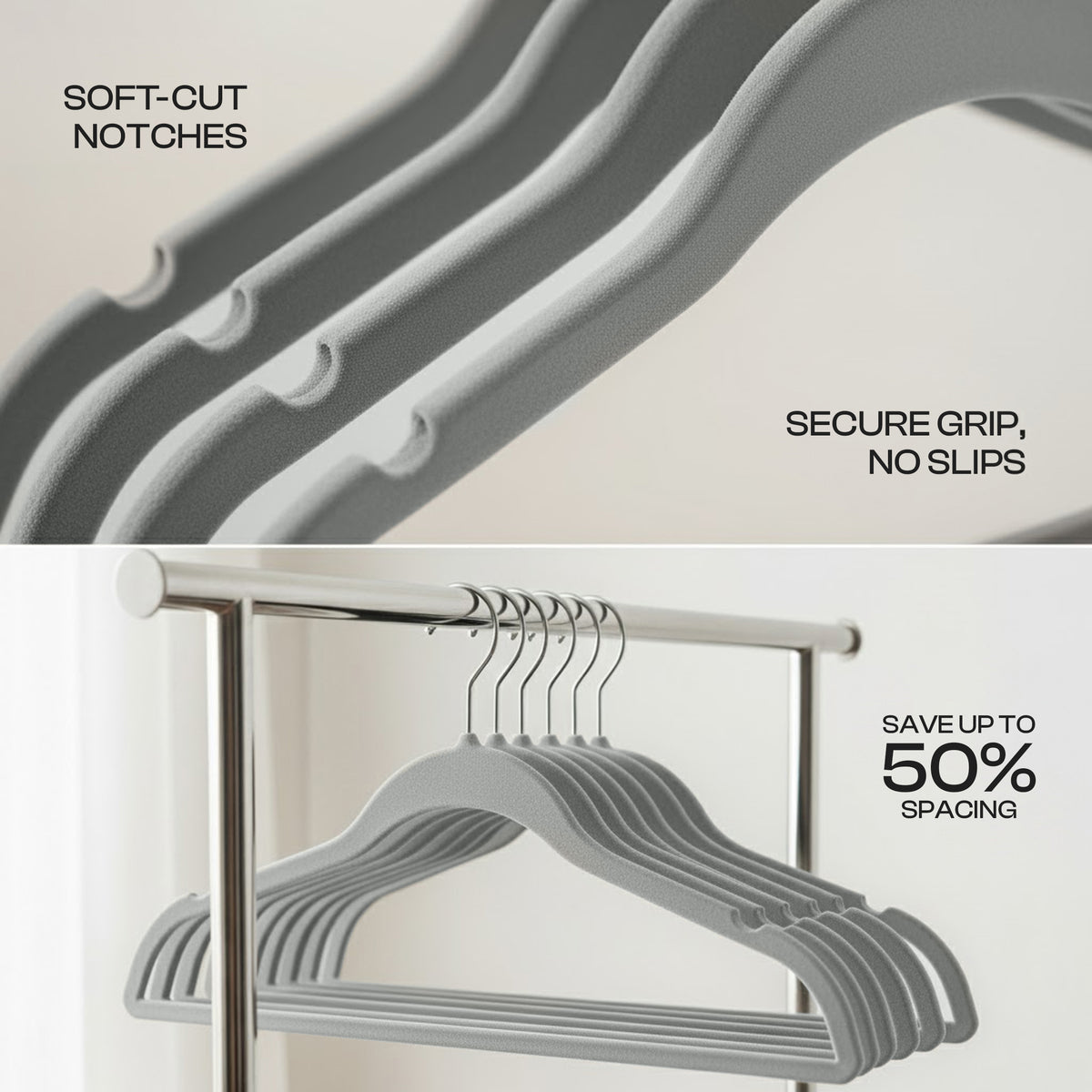 Non-Slip Velvet Clothes Hangers
