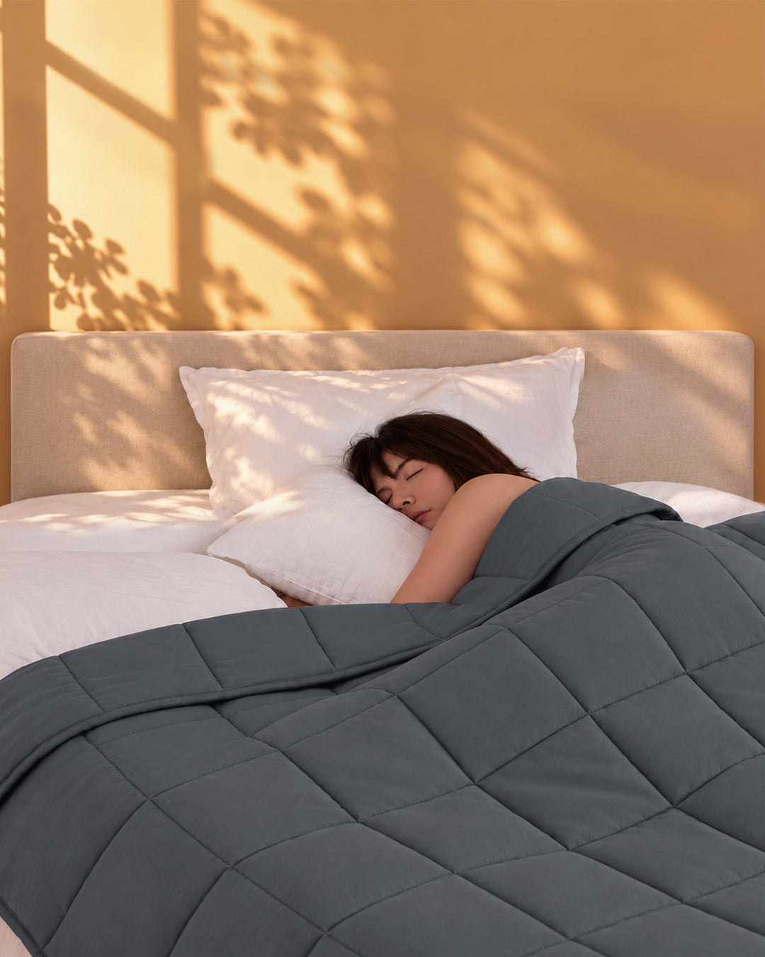 Quilted Glass Bead Weighted Blanket