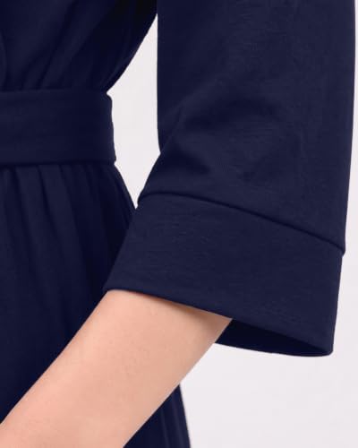 Women's Cotton-Blend Knit Bathrobe