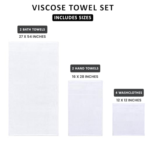 Viscose Stripe Cotton Towel Set