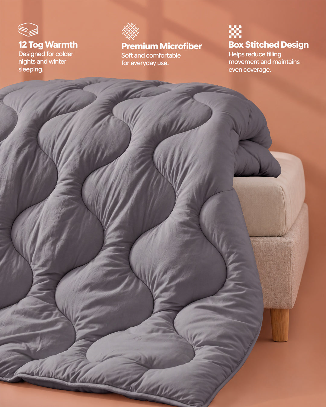 WinterNest Cloud Stitch Duvet