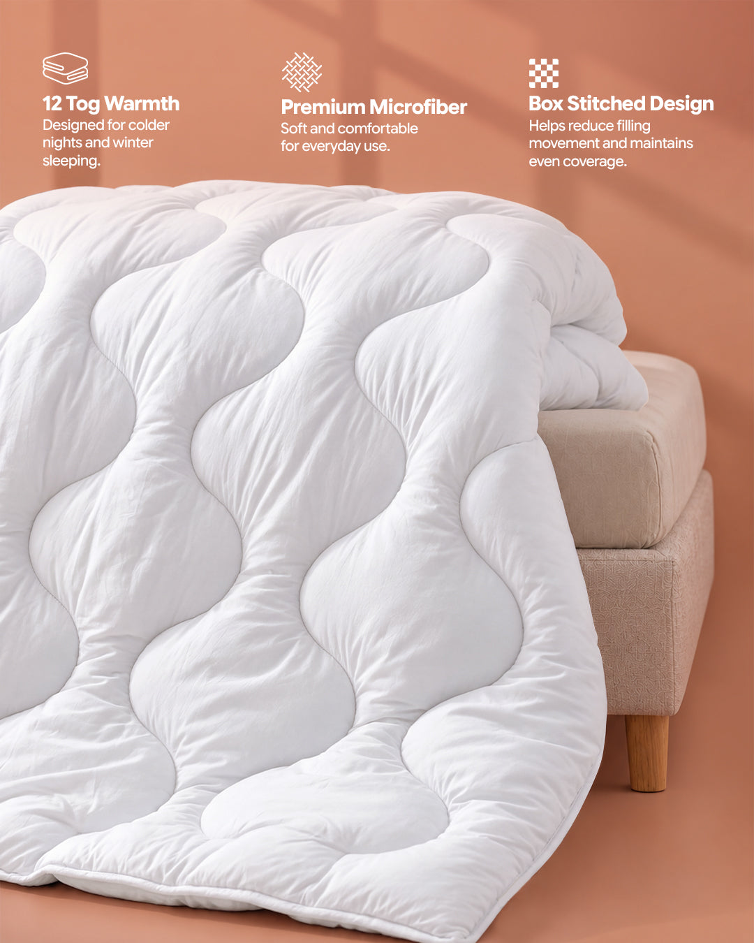 WinterNest Cloud Stitch Duvet