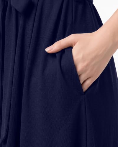Women's Cotton-Blend Knit Bathrobe