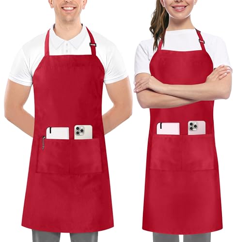 Water-Resistant Bib Apron with Pockets