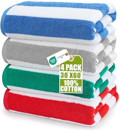 Cabana Stripe Cotton Beach Towels