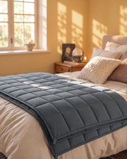 Quilted Glass Bead Weighted Blanket