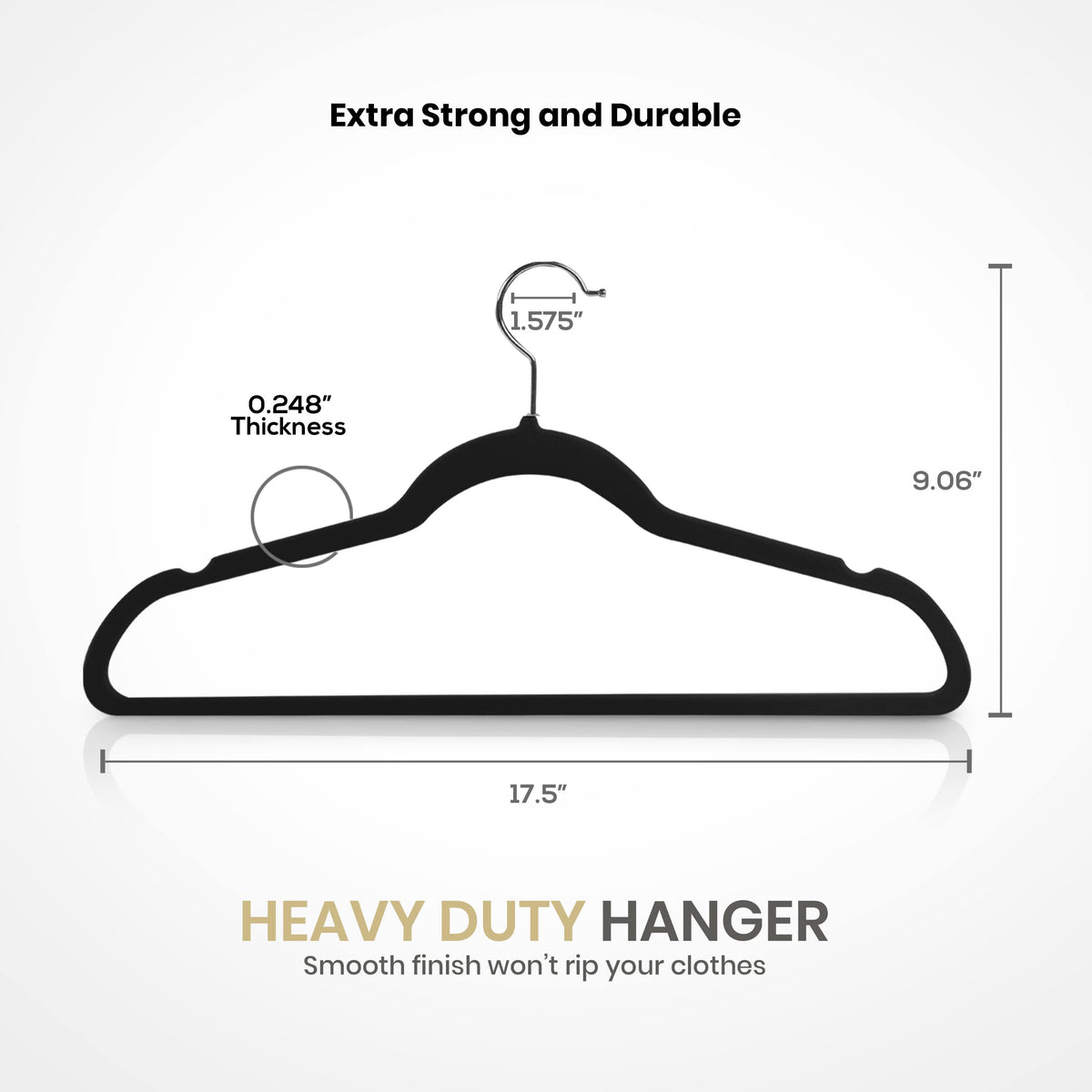 Non-Slip Velvet Clothes Hangers