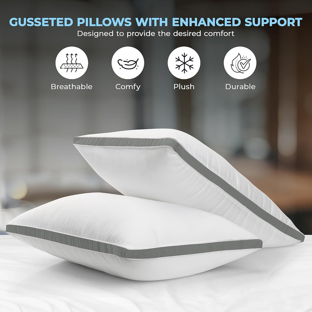 Tailored Gusset Pillow Set