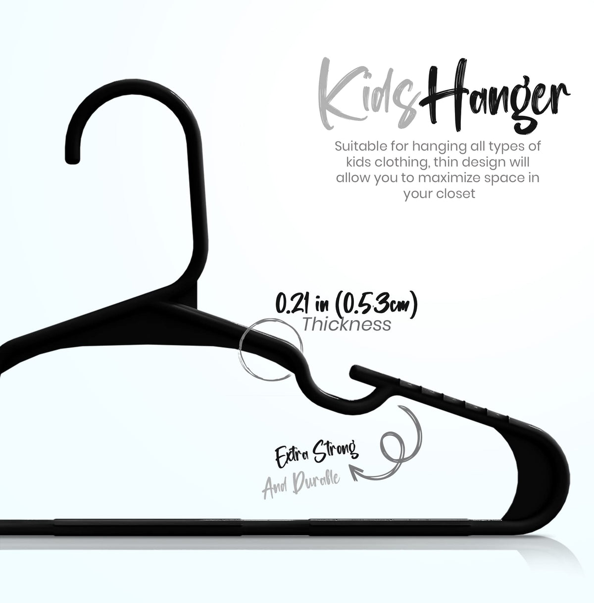 Kids' Plastic Clothes Hangers
