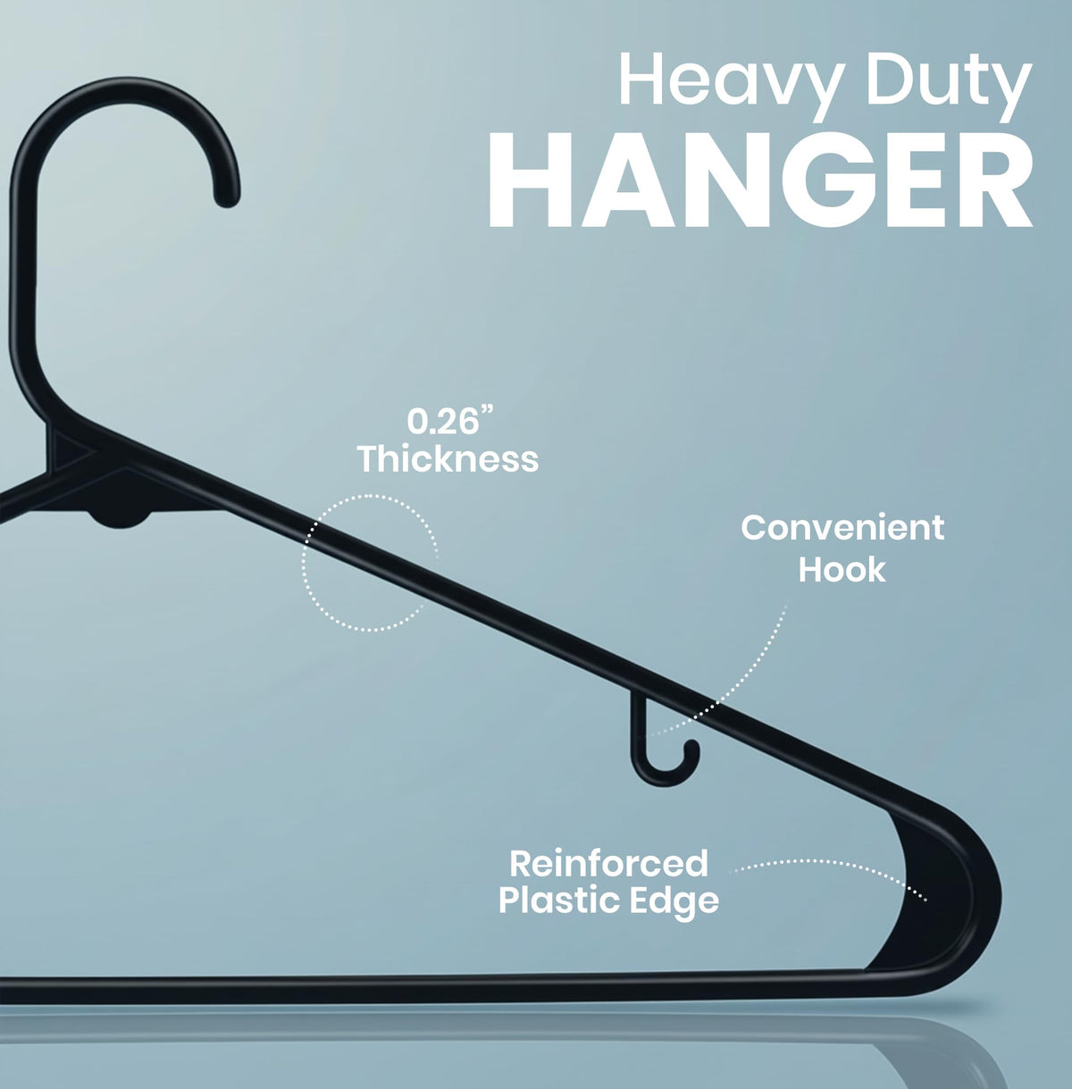 Plastic Clothes Hangers with Hooks