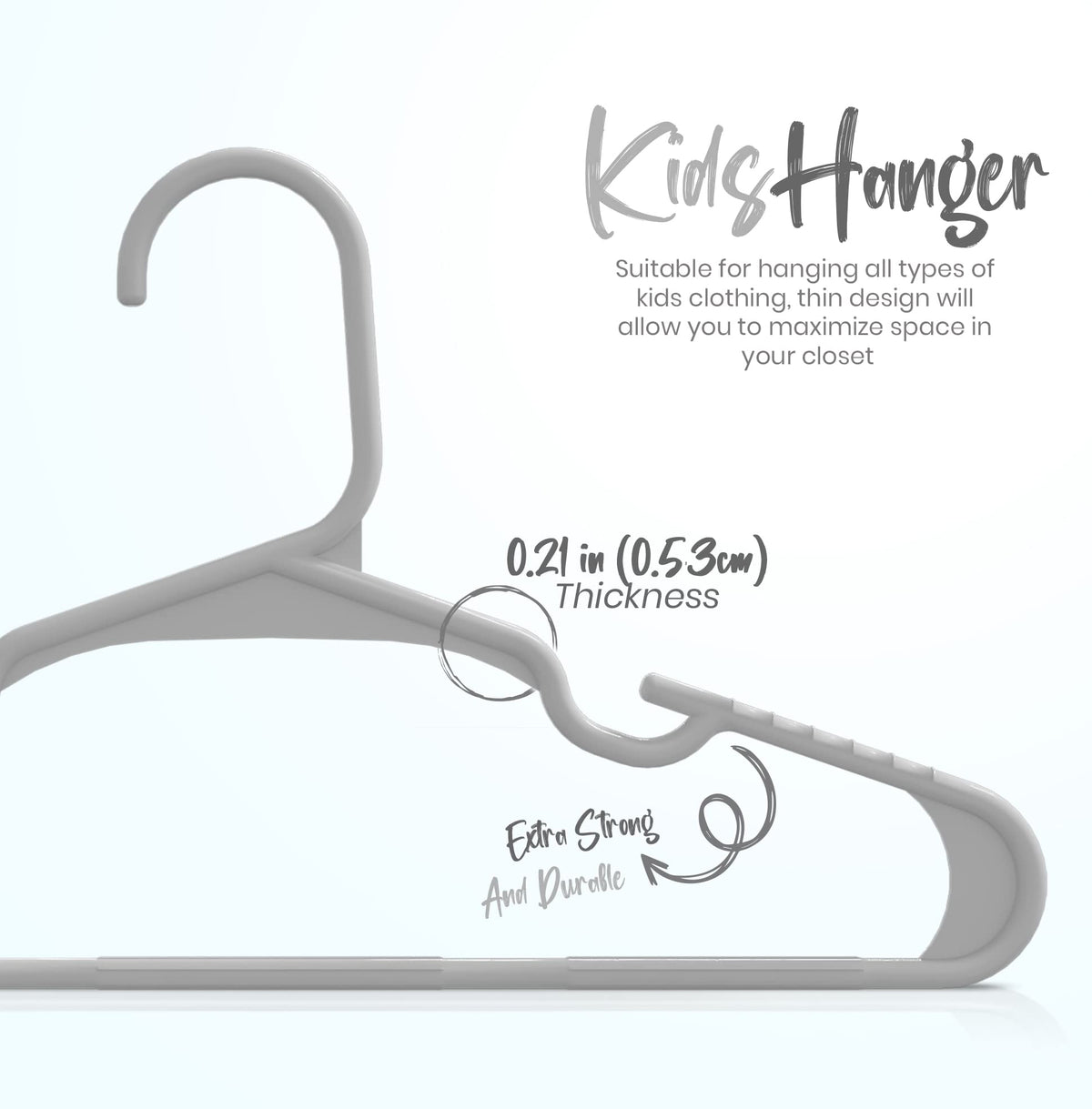 Kids' Plastic Clothes Hangers