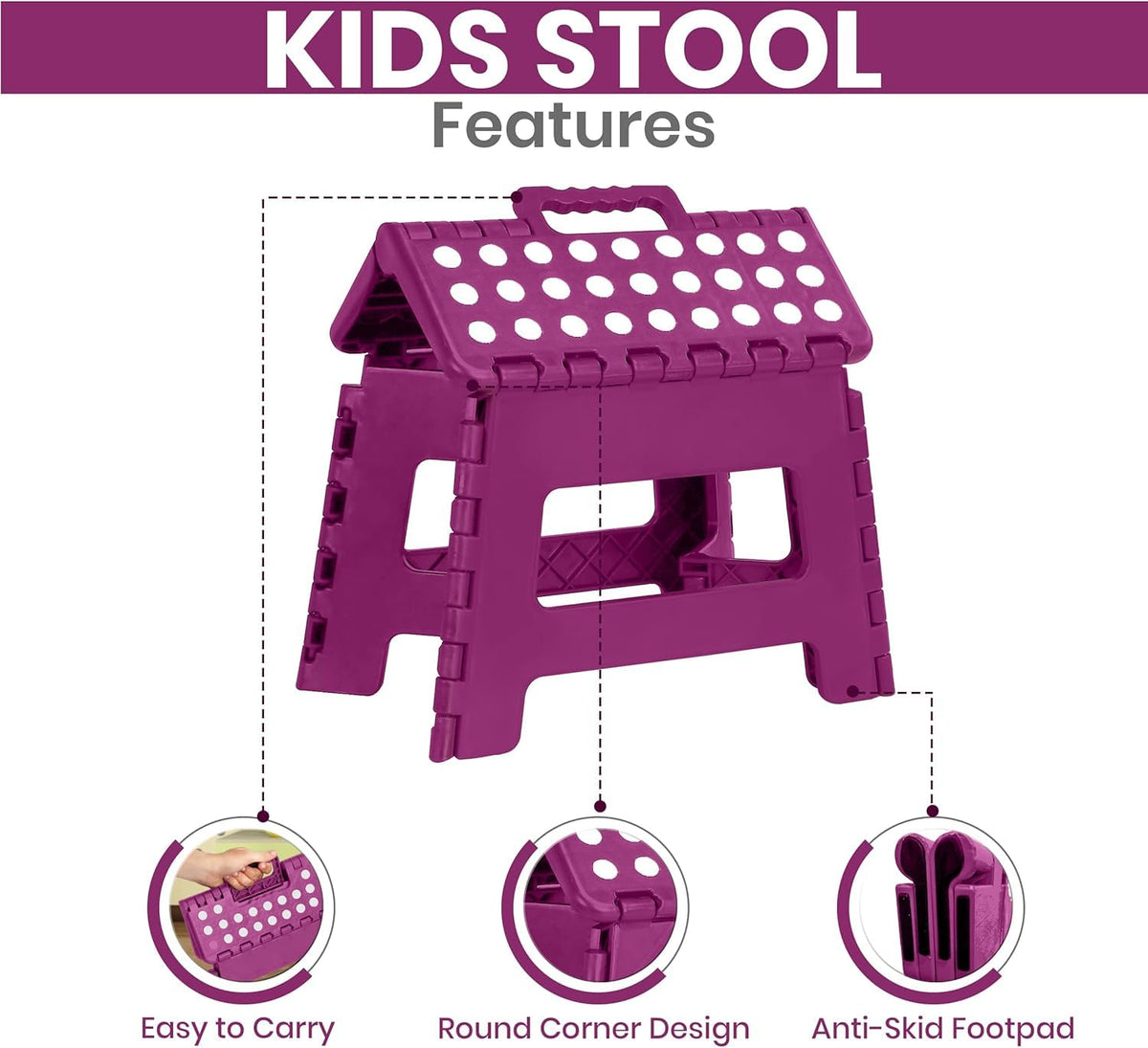 9-Inch Folding Step Stool