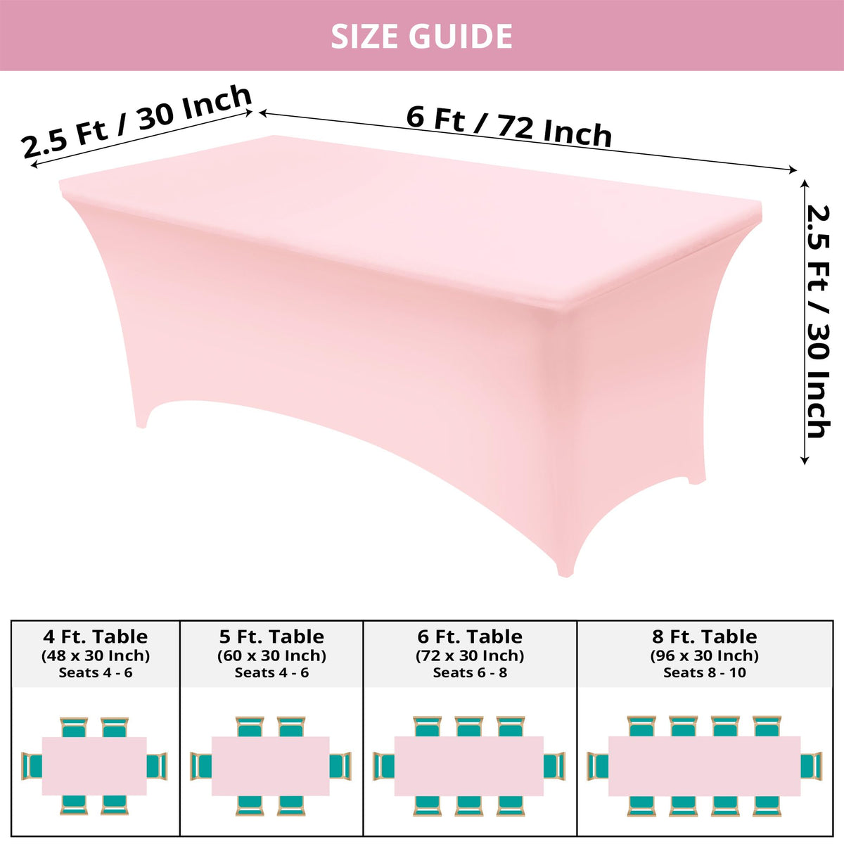 Stretchable Fitted Table Cover