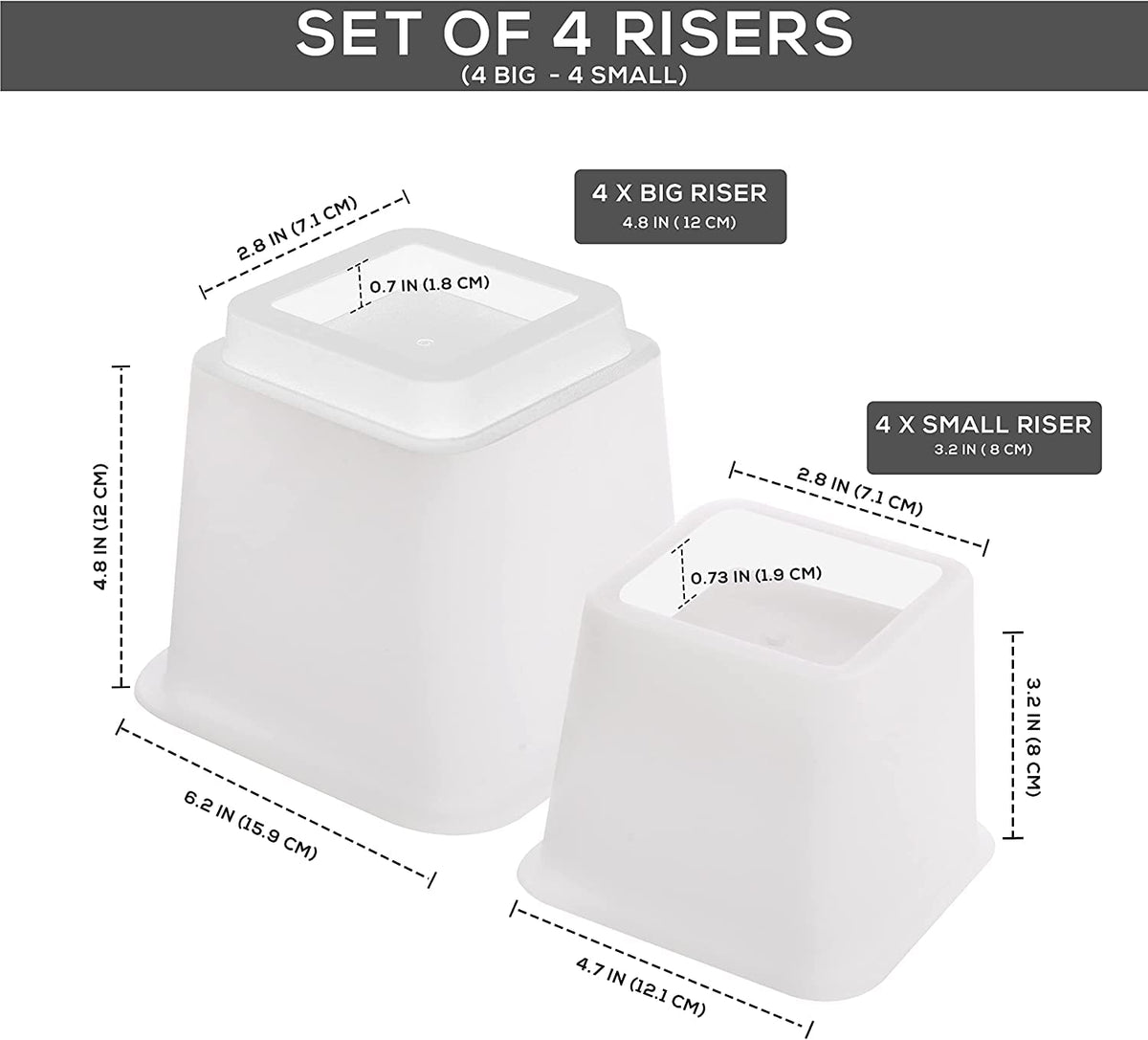 Adjustable Furniture Risers