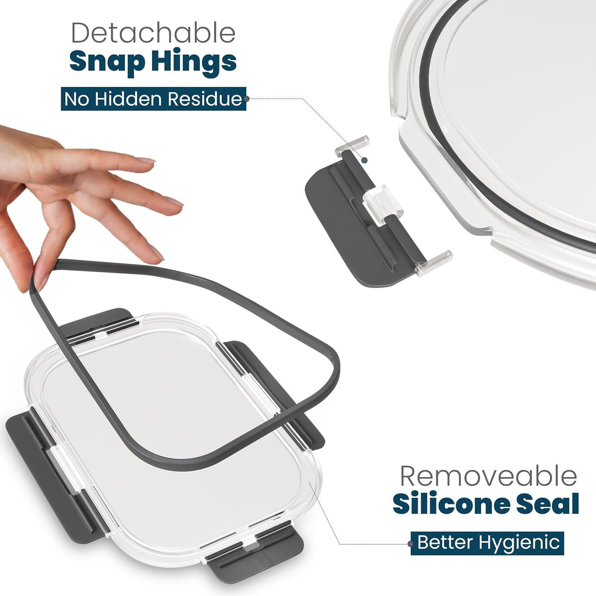 Oven Safe Borosilicate Glass Food Containers