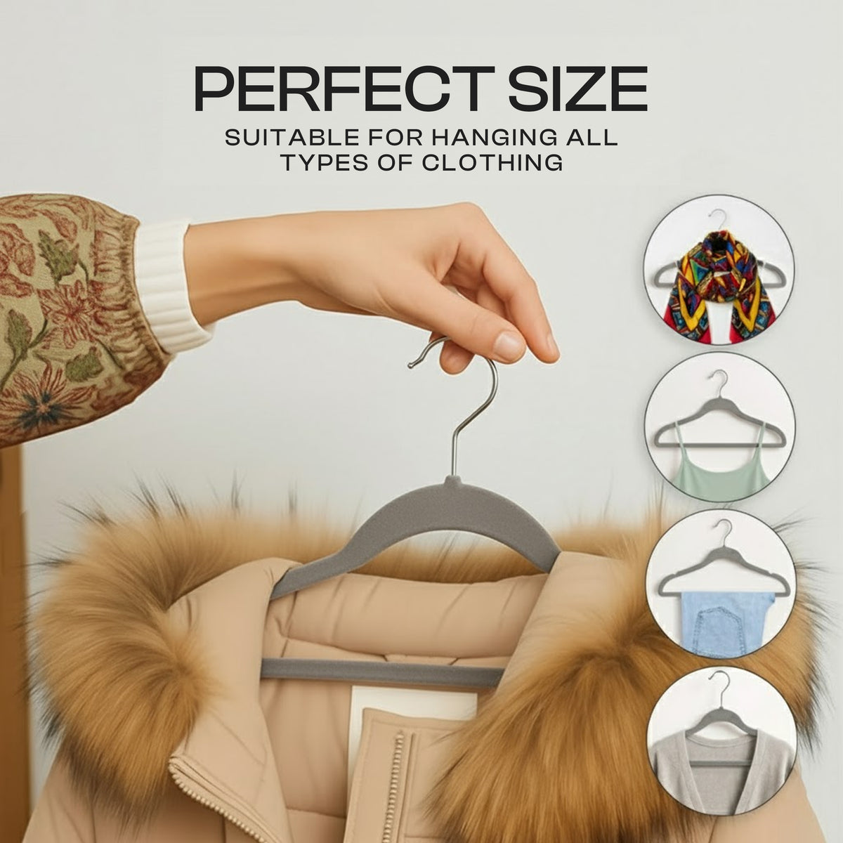 Non-Slip Velvet Clothes Hangers