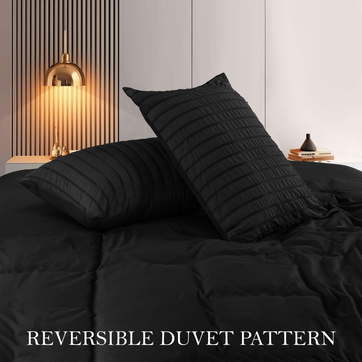 IronFree Seersucker Duvet Cover