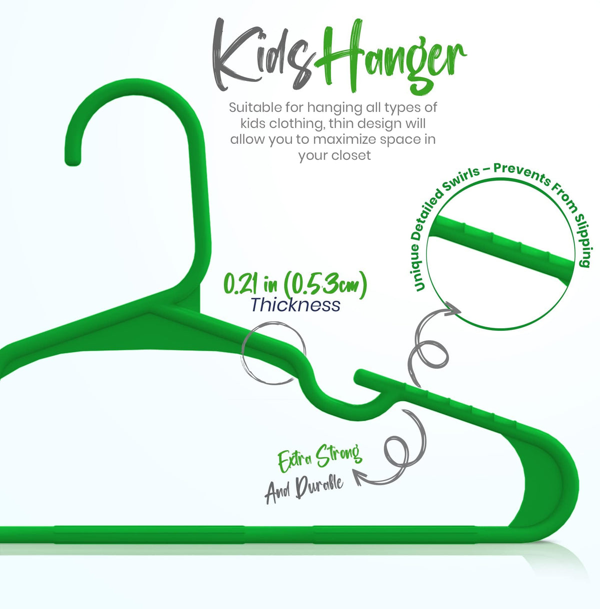 Kids' Plastic Clothes Hangers