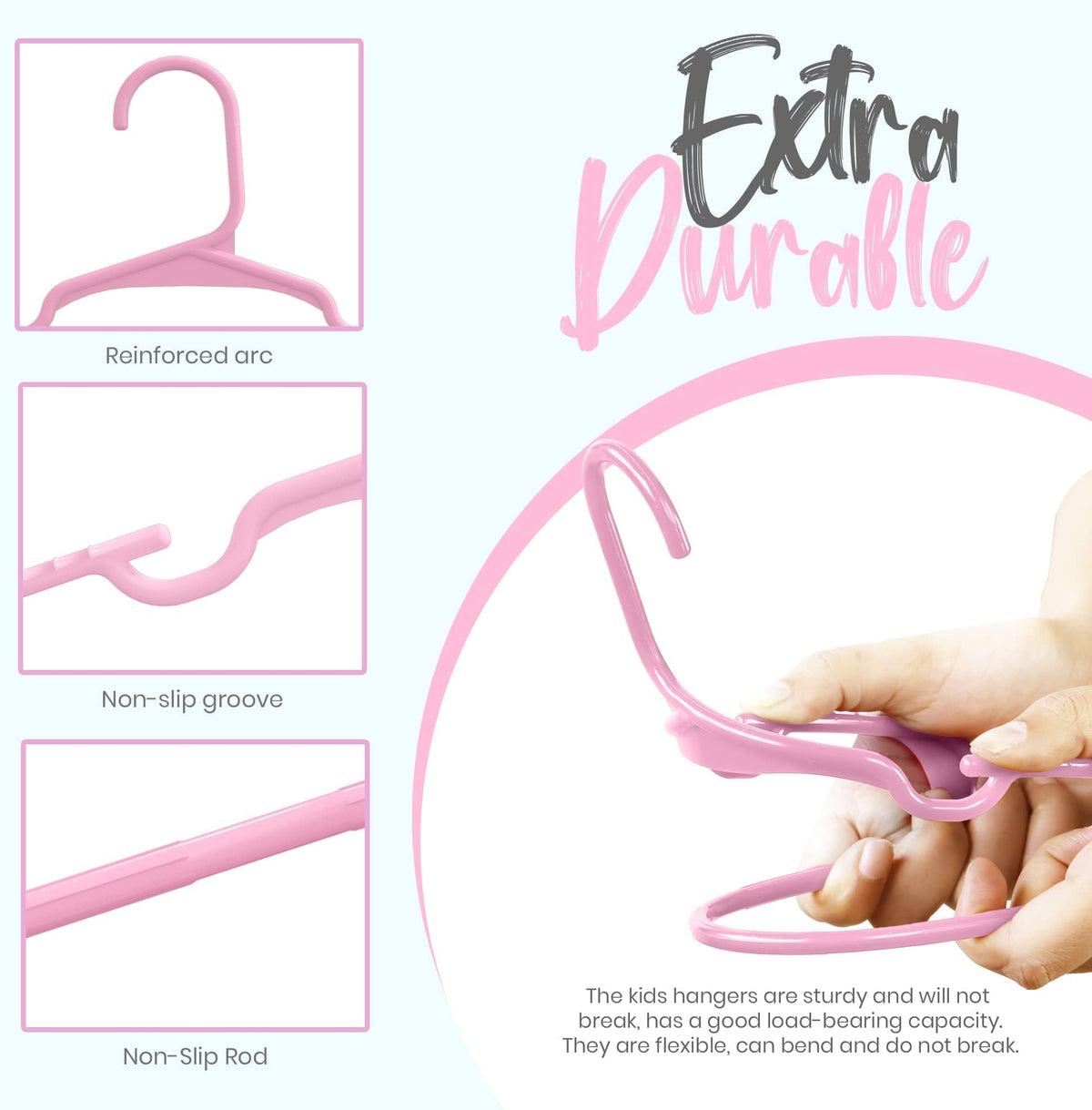 Kids' Plastic Clothes Hangers