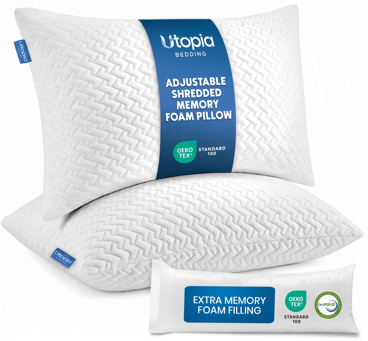 Jacquard Memory Foam Pillows