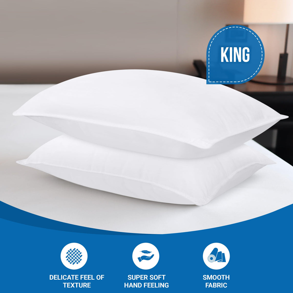 Classic Bed Pillows (Pack of 4)