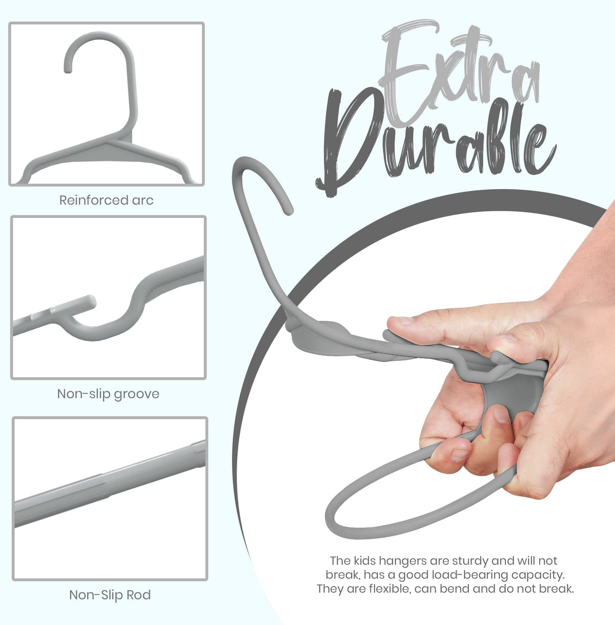 Kids' Plastic Clothes Hangers