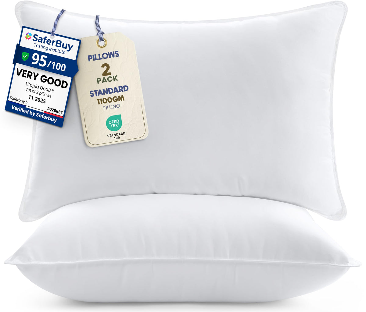 Classic Bed Pillows (Pack of 4)