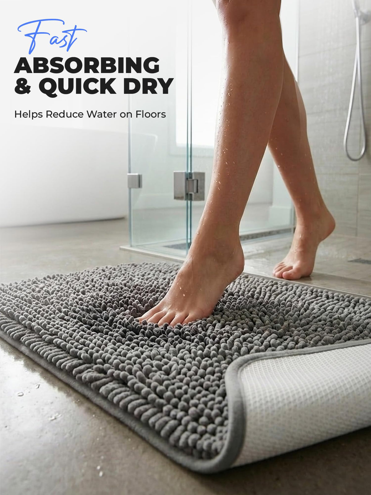 Chenille Microfibre Bath Mat