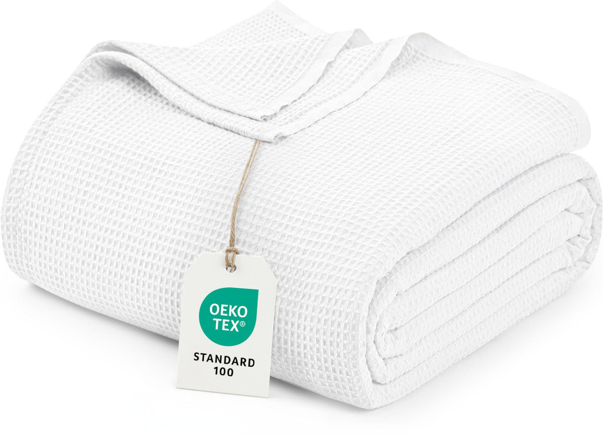Lightweight Summer Waffle Blanket