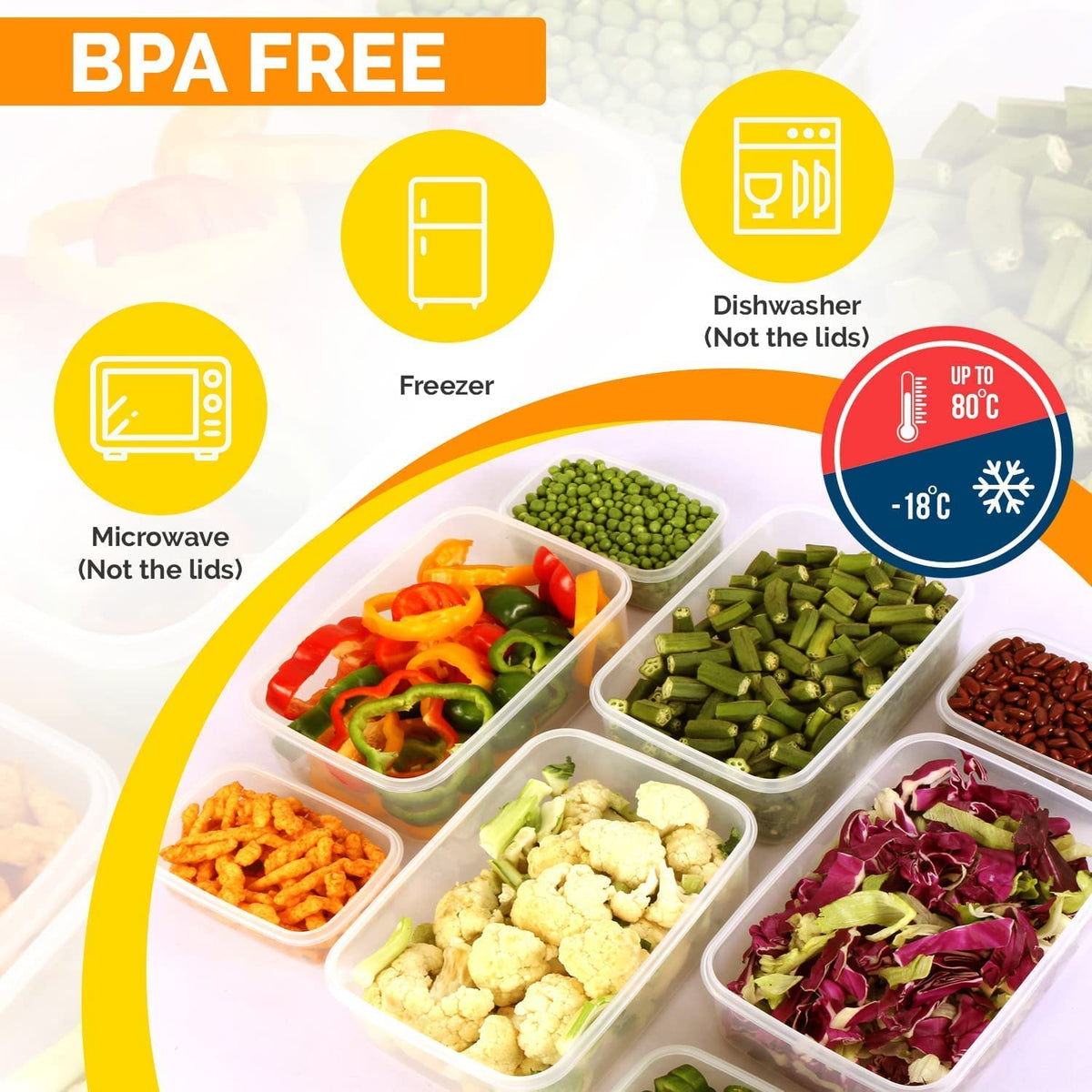Leakproof Stackable Food Storage Containers