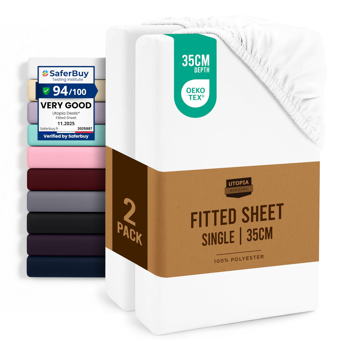 Everyday Soft Fitted Sheet - Multipack