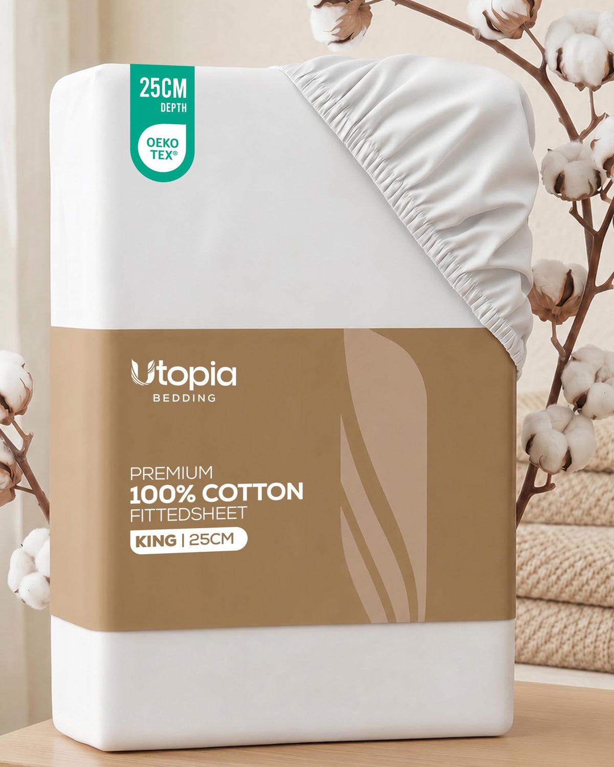 Breathable Cotton Fitted Sheet