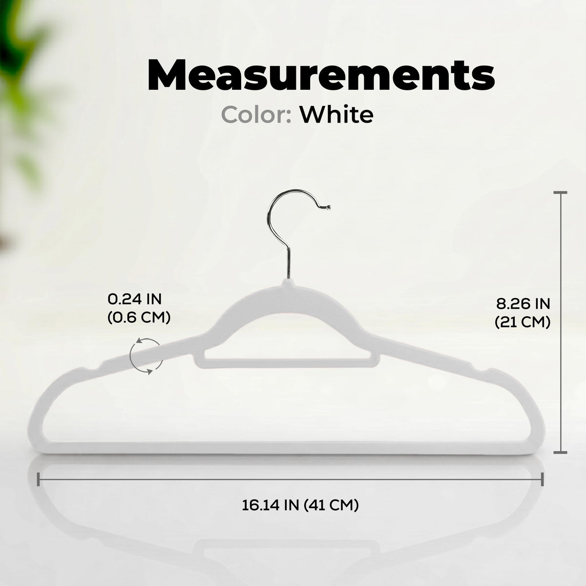 Velvet Clothes Hangers with Tie Bar