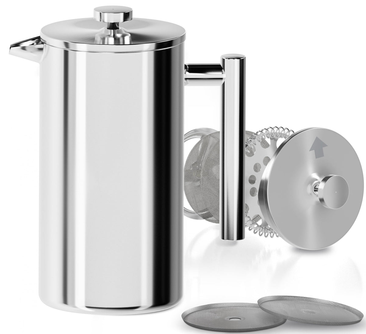 Double-Wall Stainless Steel Cafetière