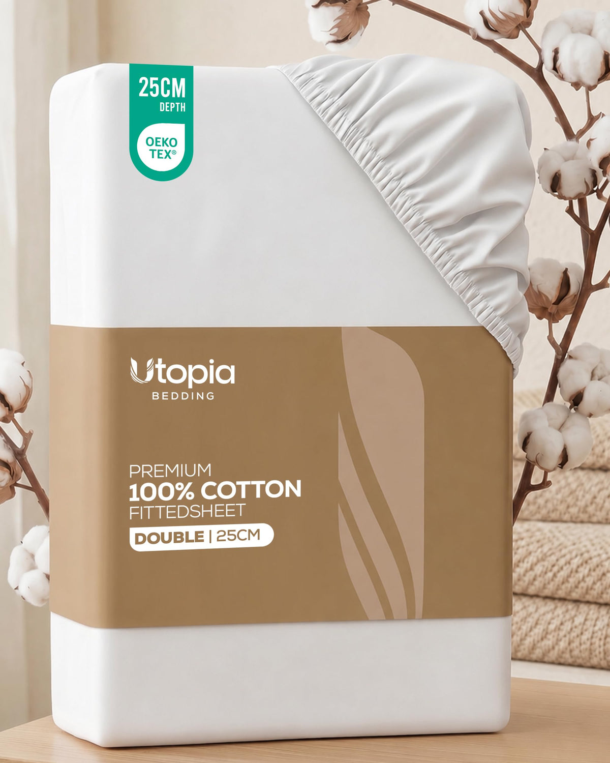 Breathable Cotton Fitted Sheet