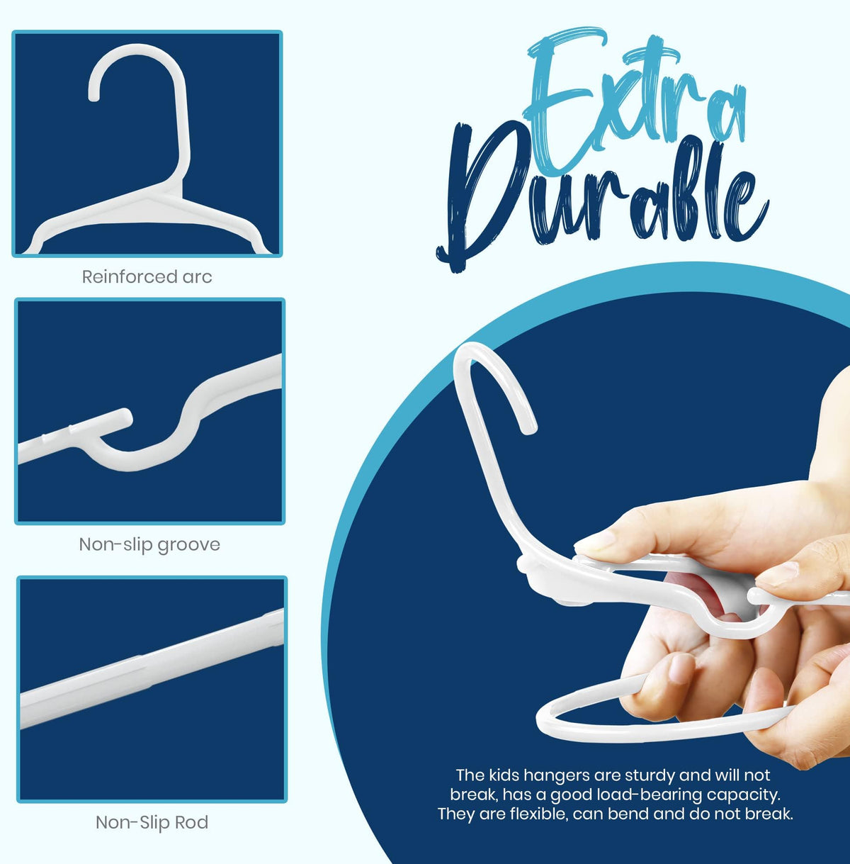 Kids' Plastic Clothes Hangers