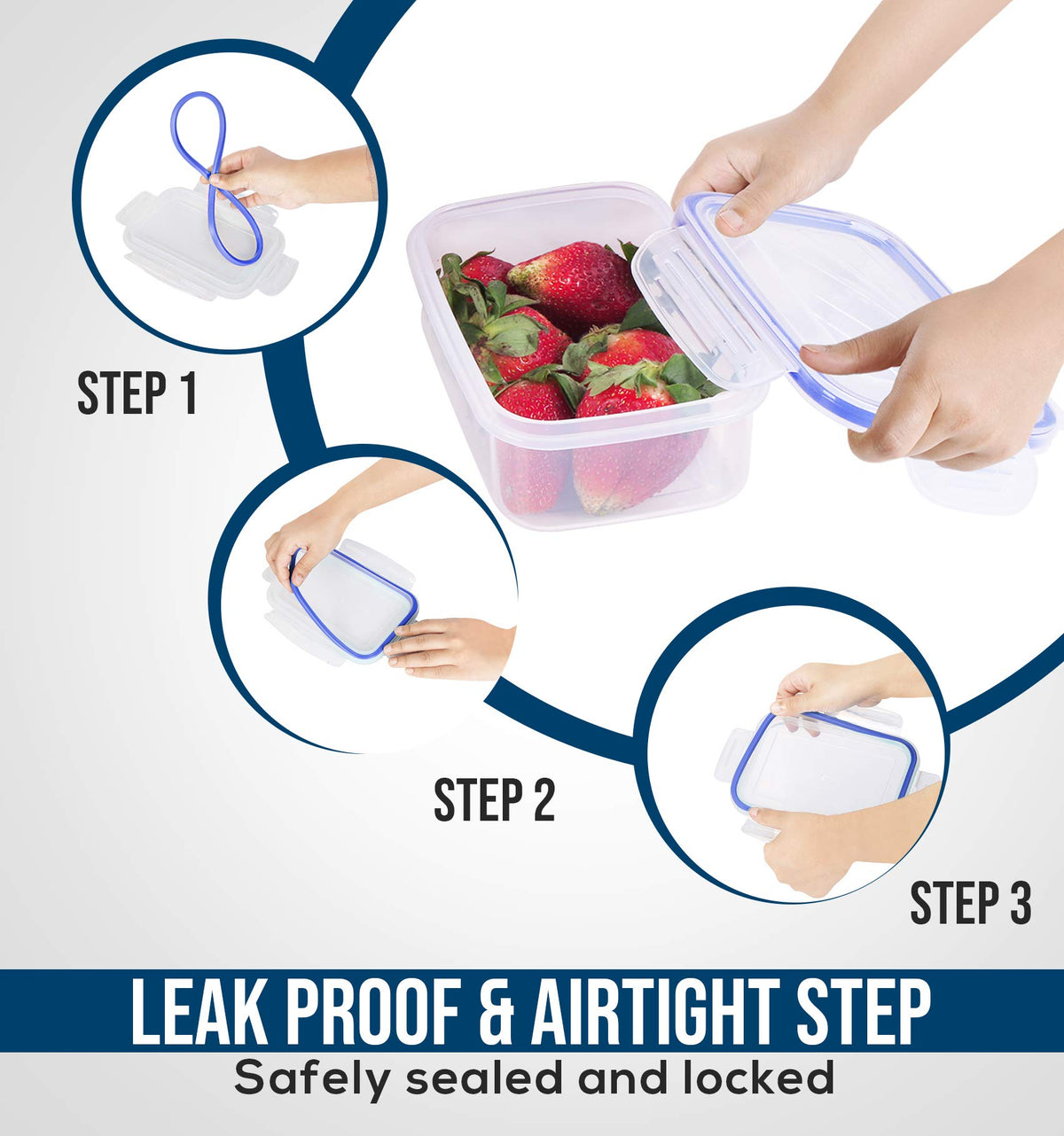 Leakproof Stackable Food Storage Containers