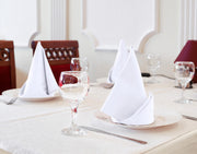 Cotton Blend Reusable Dinner Napkins Set of 12