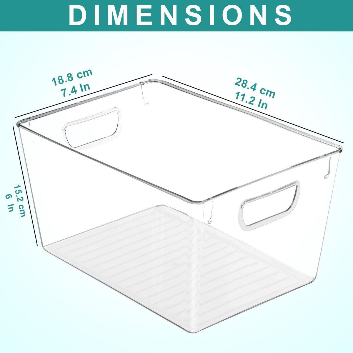 Clear Pantry Storage Bins
