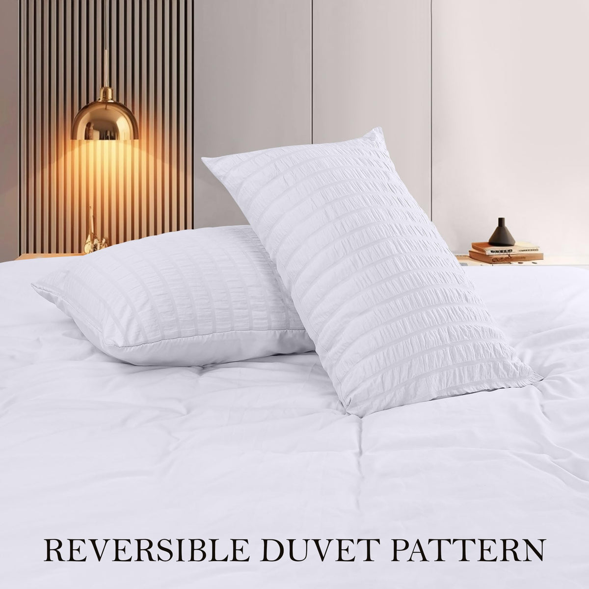 IronFree Seersucker Duvet Cover