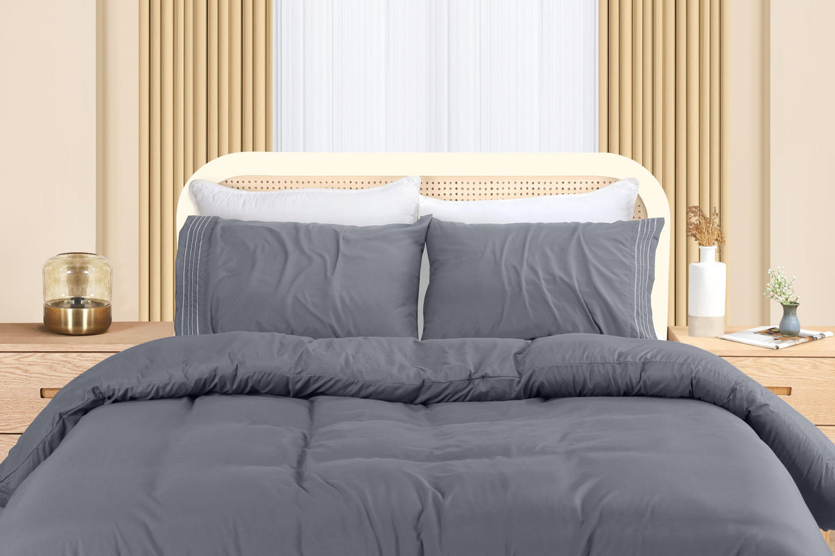 Fine Embroidery Duvet Cover Set