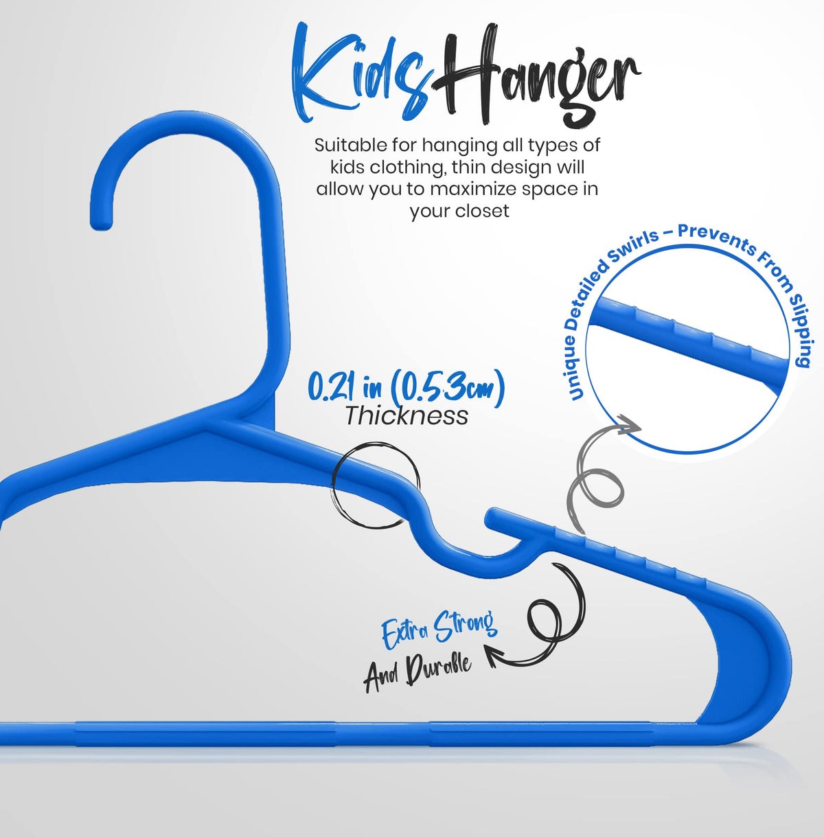 Kids' Plastic Clothes Hangers