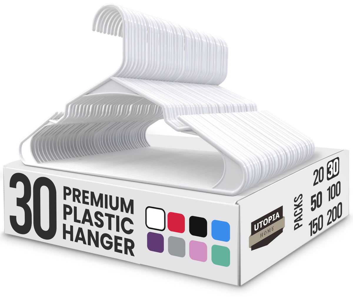 Plastic Clothes Hangers with Notches