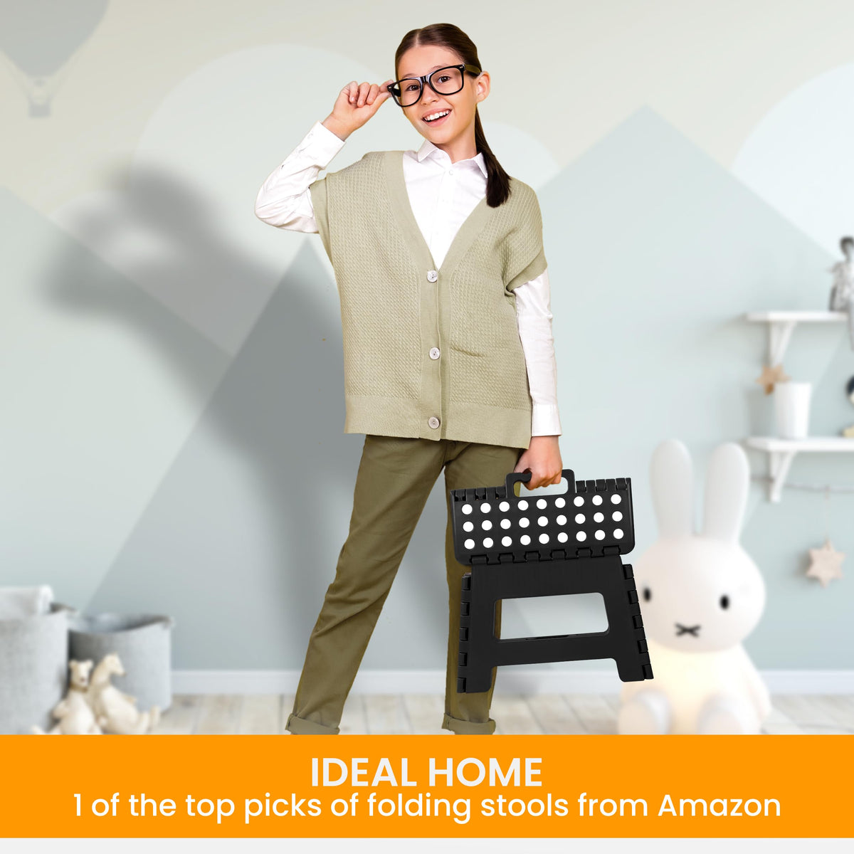9-Inch Folding Step Stool