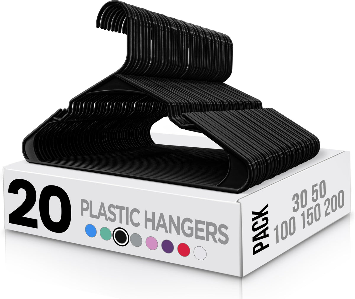 Plastic Clothes Hangers with Notches