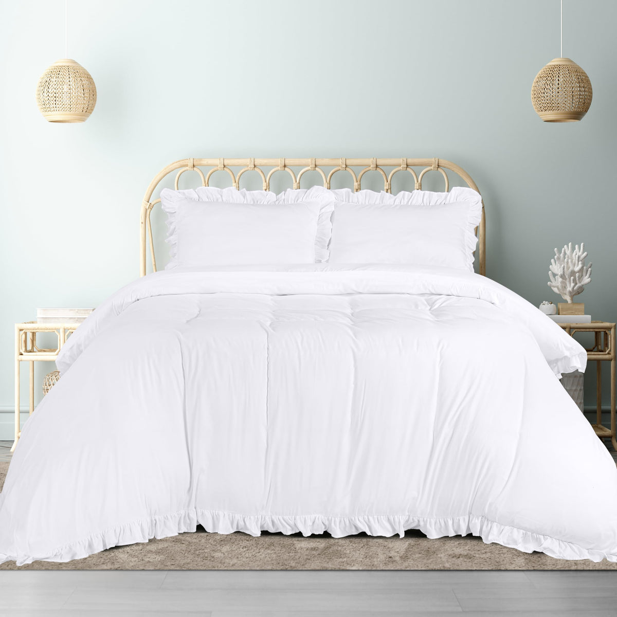 CottageCharm Ruffle Duvet Cover Set